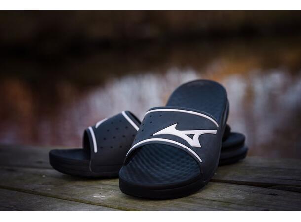 Relax Slide 2 Sort/Hvit 3XL Sømløs slippers for komfort