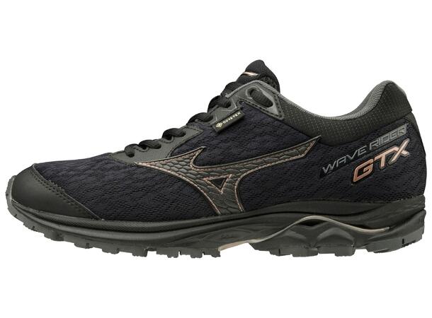 Wave Rider GTX W Sort Gull 7 Bestselger med GORETEX Mizuno Norge