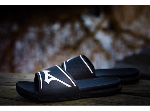 Relax Slide 2 Sort/Hvit M Sømløs slippers for komfort